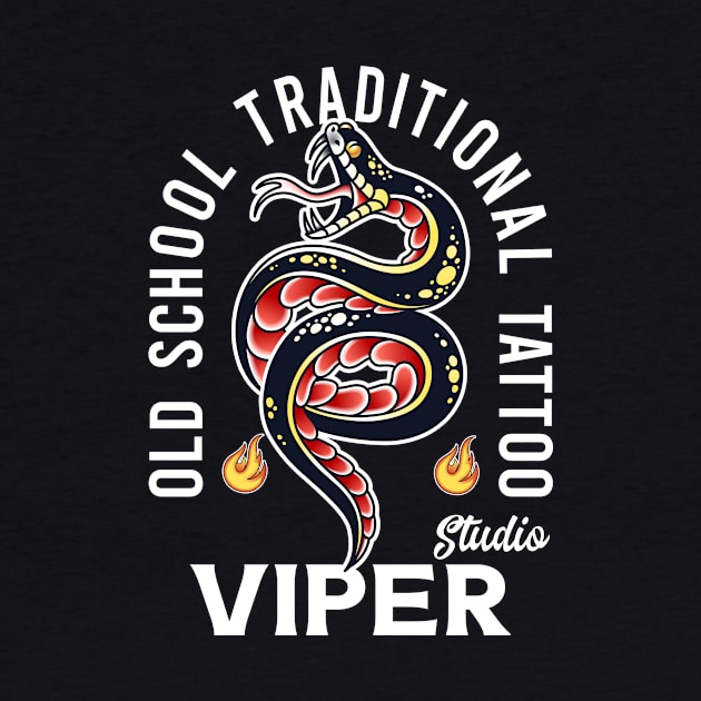 OLD SCHOOL TRADITIONAL TATTOO SNEAK VIPER by KANDIM'S Studio